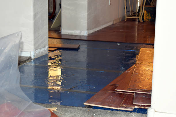 Professional Burst Pipe Cleanup technician working in Netcong, NJ